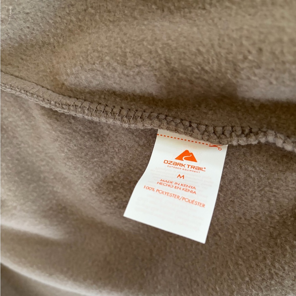 Ozark Trail Men's Taupe Falls Fleece Zip-Front Jacket, Size M NWT - Picture 7 of 11